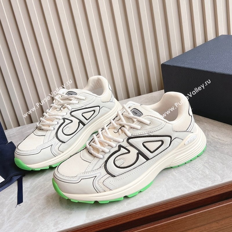 Dior B30 Sneakers in CD Mesh and Technical Fabric White 2024 090505 (HQG-240905031)