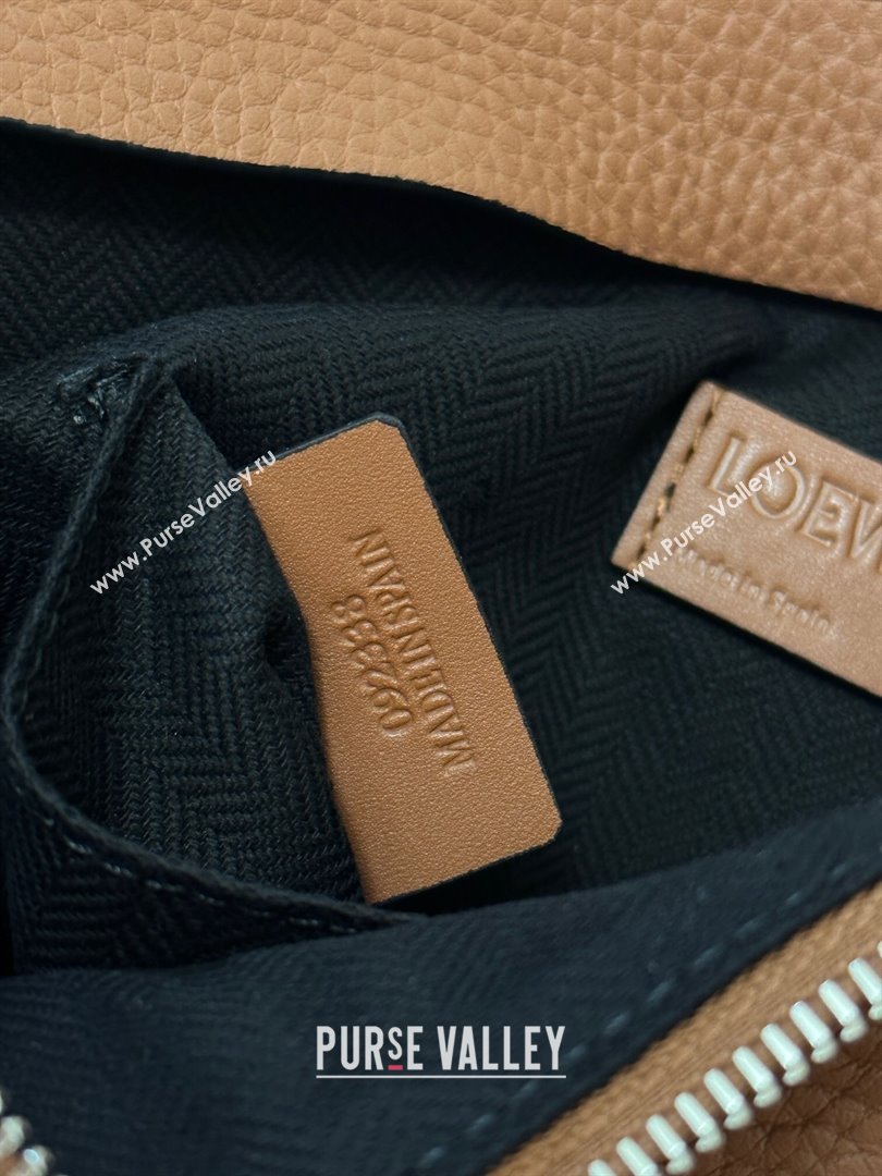 Loewe T Pouch in Grained Calfskin Brown 2023 TOP (KEKE-23122703)