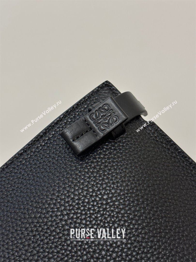 Loewe T Pouch in Grained Calfskin Black 2023 TOP (KEKE-23122704)