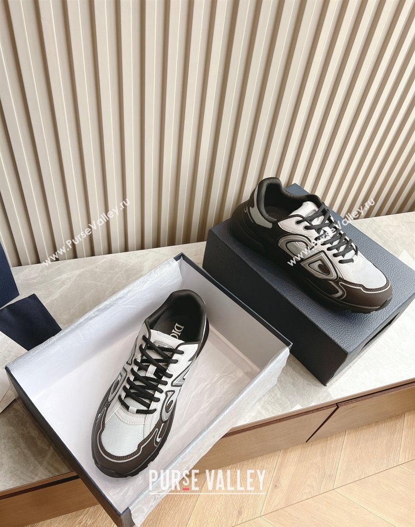 Dior B30 Sneakers in CD Mesh and Technical Fabric Dark Grey 2024 090507 (HQG-240905033)