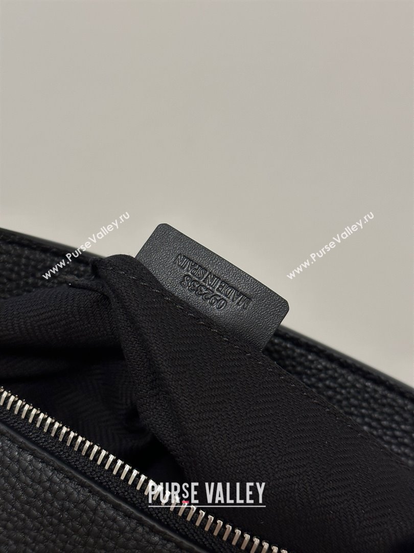 Loewe T Pouch in Grained Calfskin Black 2023 TOP (KEKE-23122704)