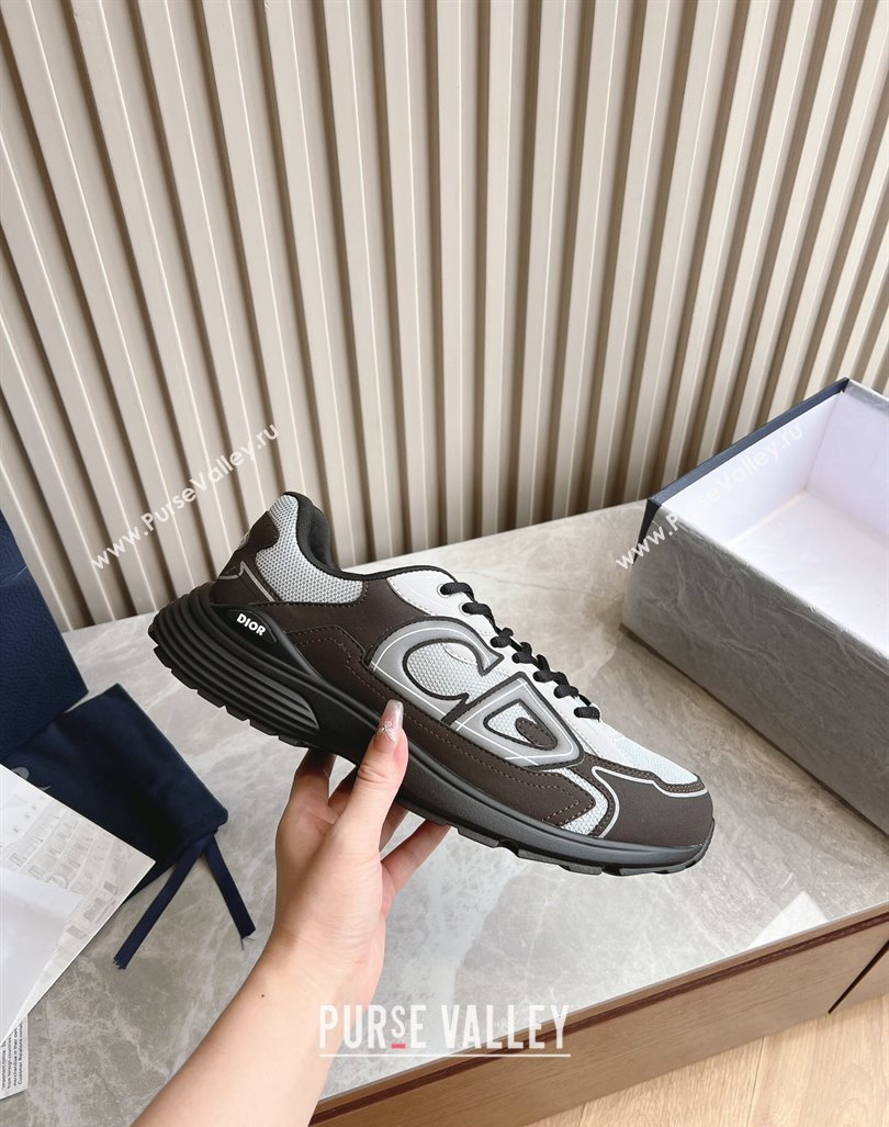 Dior B30 Sneakers in CD Mesh and Technical Fabric Dark Grey 2024 090507 (HQG-240905033)