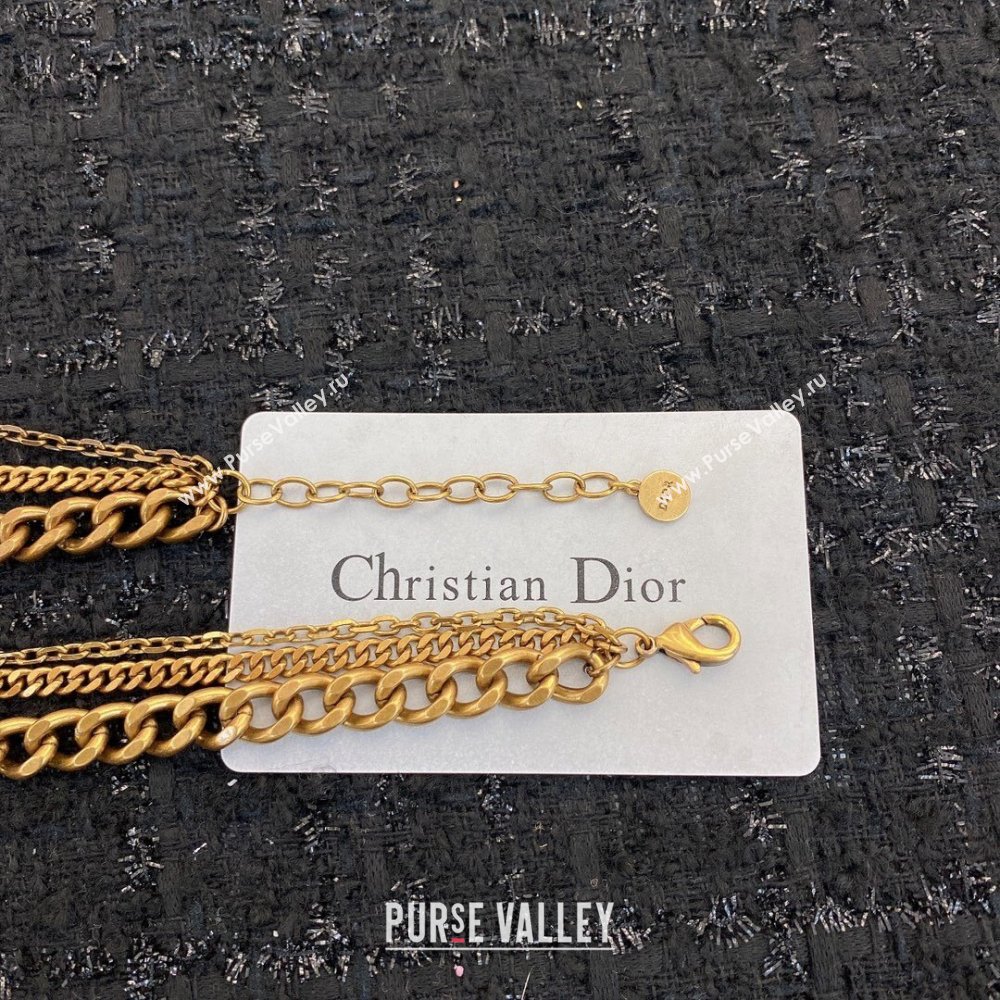 Dior 30 Montaigne Necklace D111423 Gold 2023 (YF-23111423)