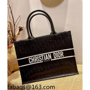 Dior Small Book Tote Bag in Perforate Leather Black 2021 (XXG-21090714)