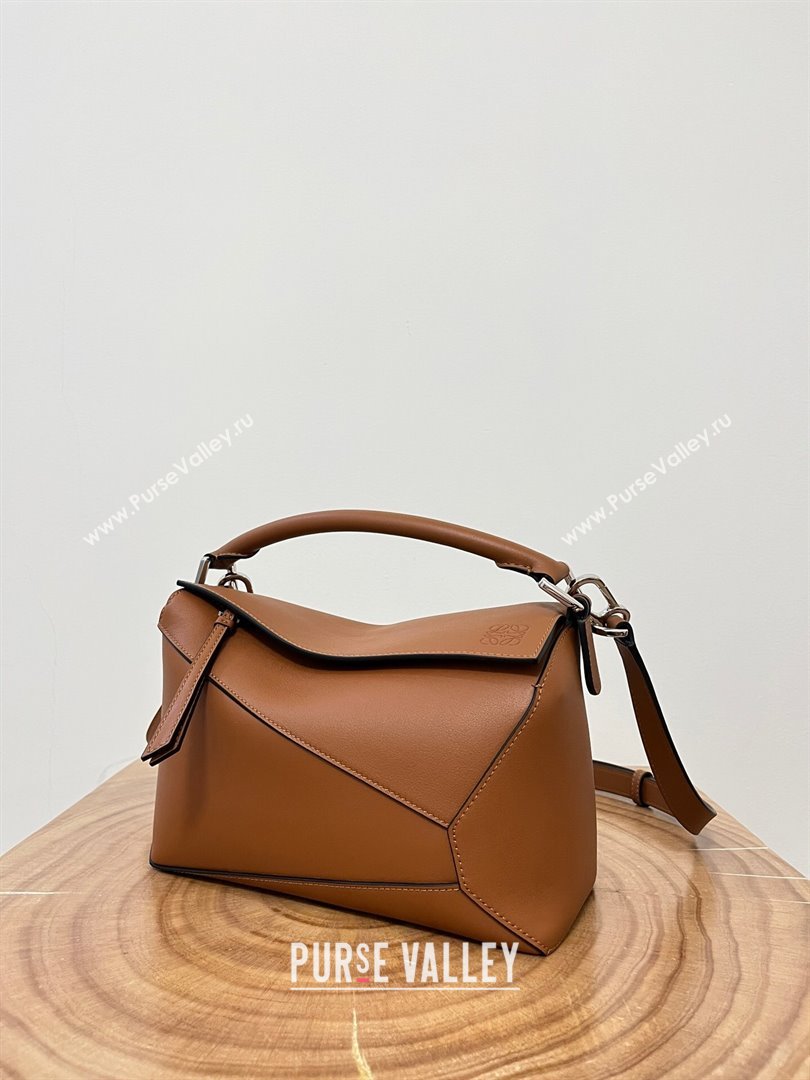 Loewe Small Puzzle Bag in Classic Calfskin 9311L Caramel 2023 TOP (KEKE-23122707)