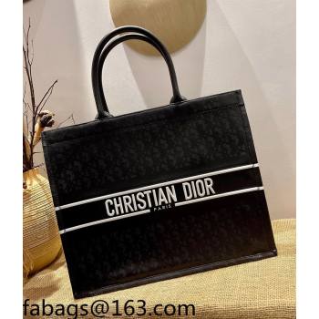 Dior Large Book Tote Bag in Perforate Leather Black 2021 (XXG-21090715)