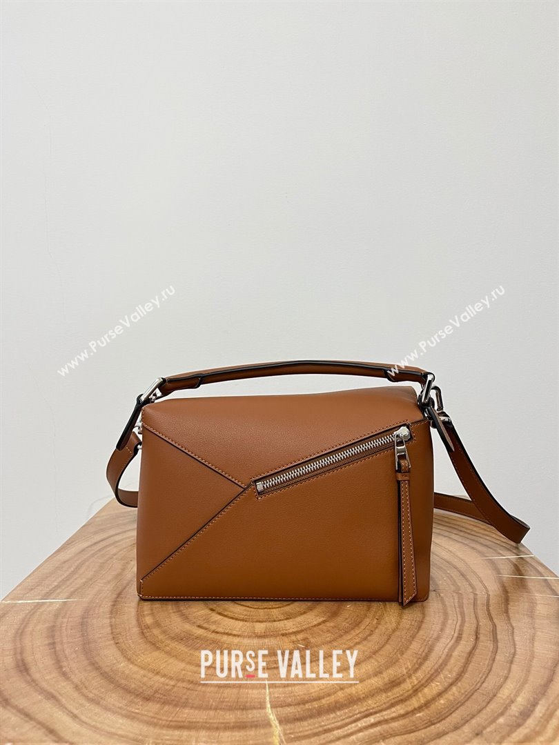 Loewe Small Puzzle Bag in Classic Calfskin 9311L Caramel 2023 TOP (KEKE-23122707)