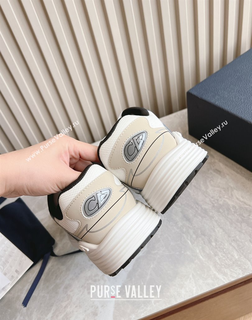 Dior B30 Sneakers in CD Mesh and Technical Fabric Grey/Blue/Beige 2024 090510 (HQG-240905038)