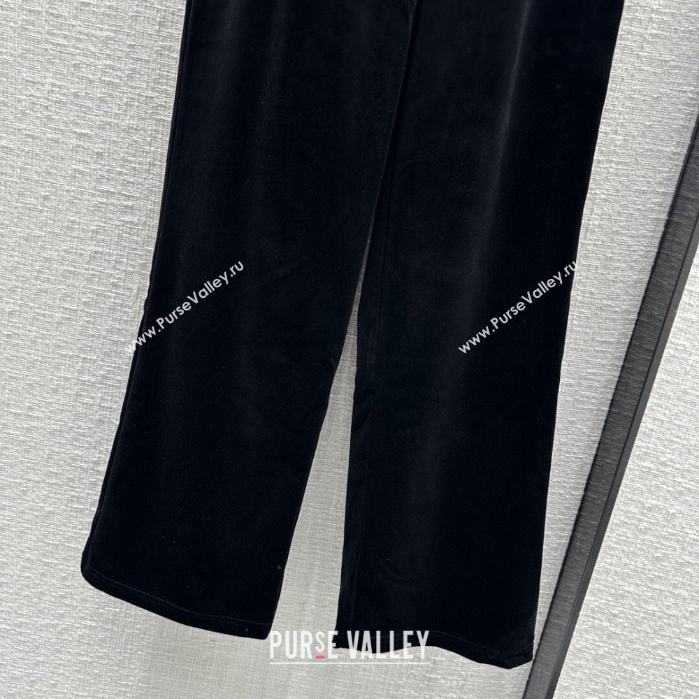 Prada Velvet Jacket and Pants P022722 Black 2024 (Q-24022722)