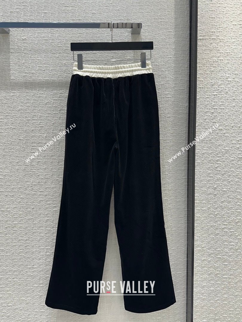Prada Velvet Jacket and Pants P022722 Black 2024 (Q-24022722)