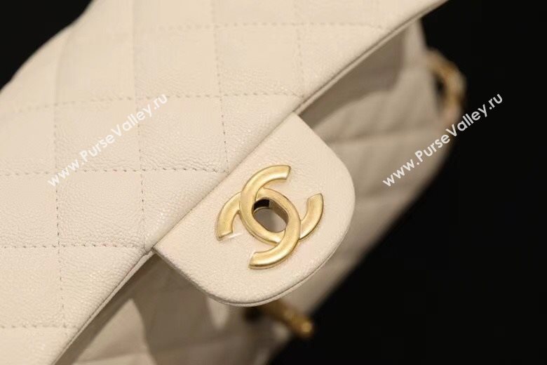 Chanel Quilted Grained Calfskin Small Flap Bag with Top Handle White 2021 (JY-21031631)