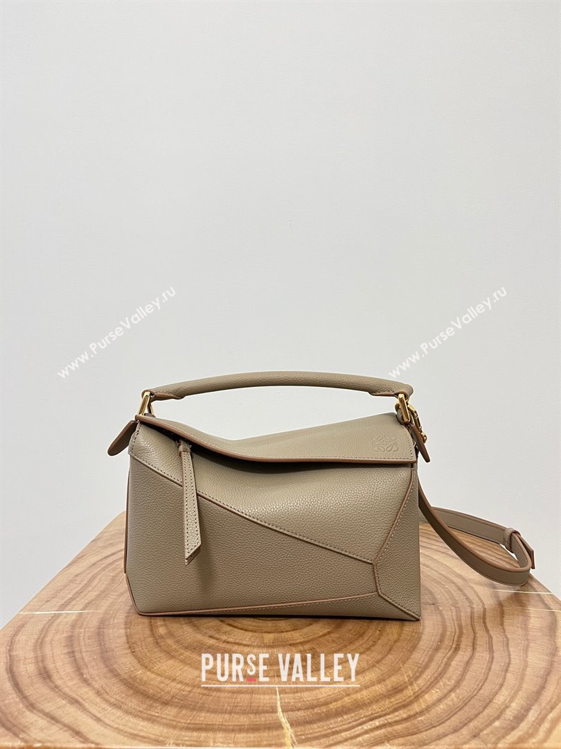 Loewe Small Puzzle Bag in Soft Grained Calfskin 8010L Sand 2023 TOP (KEKE-23122715)