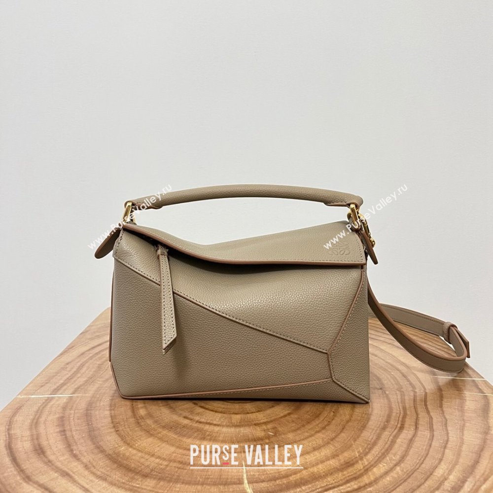 Loewe Small Puzzle Bag in Soft Grained Calfskin 8010L Sand 2023 TOP (KEKE-23122715)