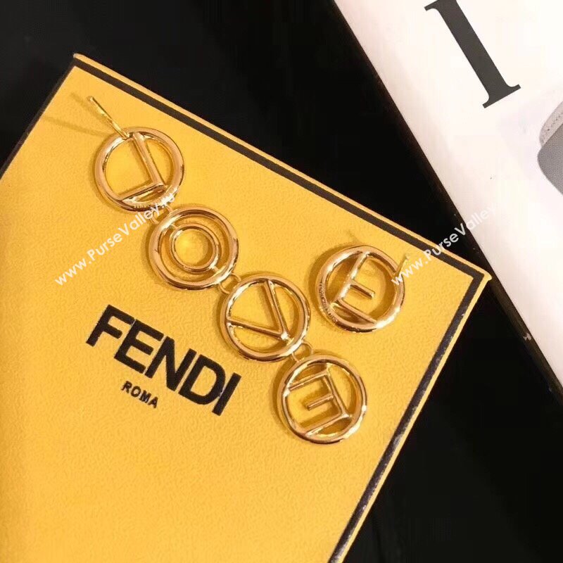 Fendi LOVE Earrings F111439 Gold 2023 (YF-23111439)