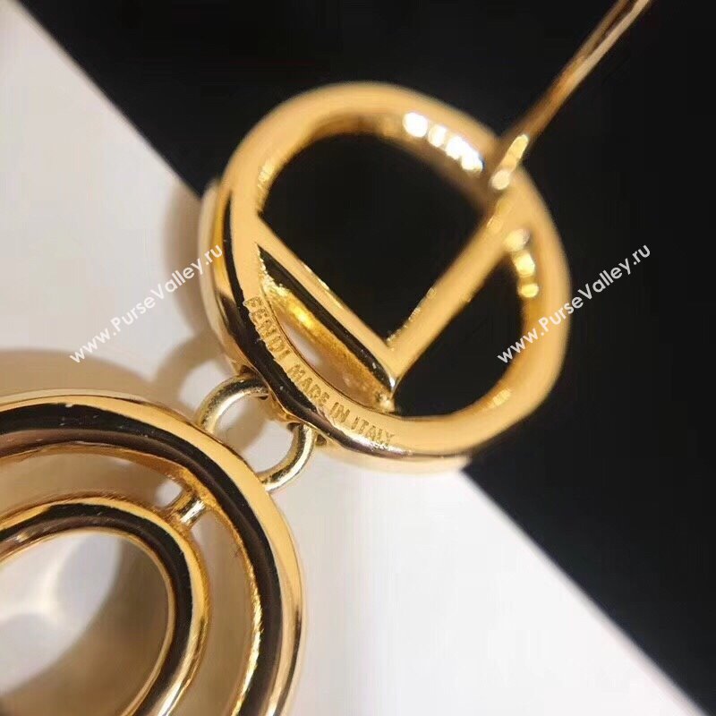 Fendi LOVE Earrings F111439 Gold 2023 (YF-23111439)