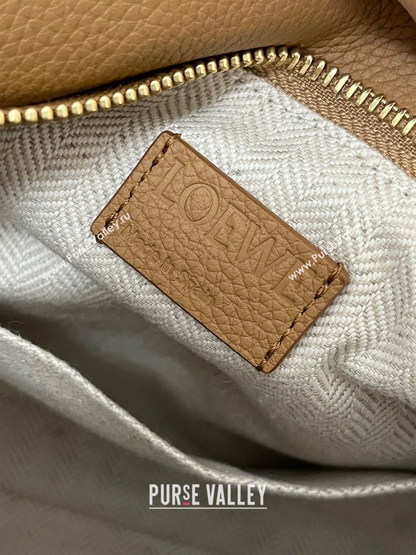 Loewe Small Puzzle Bag in Soft Grained Calfskin 8010L Toffee 2023 TOP (KEKE-23122716)