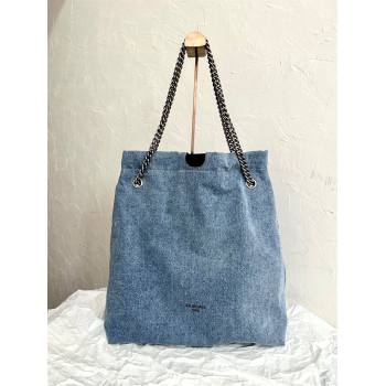 Balenciaga Crush Tote Bag in Denim 742941 Blue 2024 (BB-24091918 )