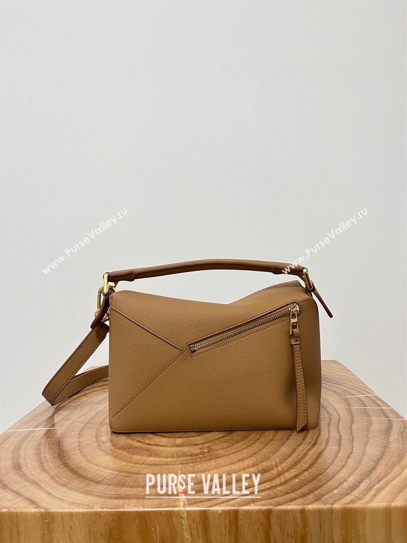 Loewe Small Puzzle Bag in Soft Grained Calfskin 8010L Toffee 2023 TOP (KEKE-23122716)