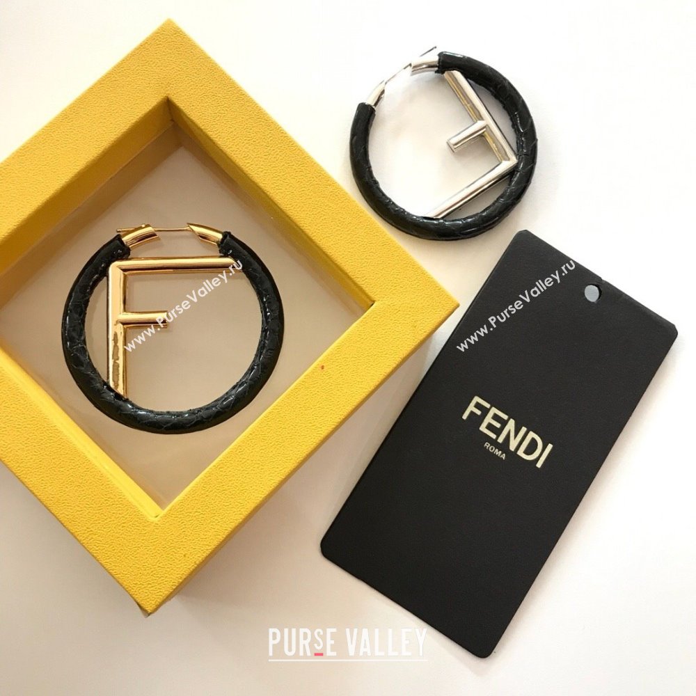 Fendi F is Fendi Earrings F111440 Black 2023 (YF-23111440)