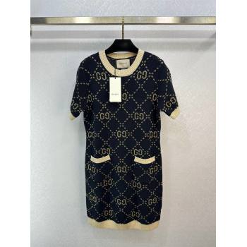 Gucci Wool Cashmere Dress G022733 Black 2024 (Q-24022733)
