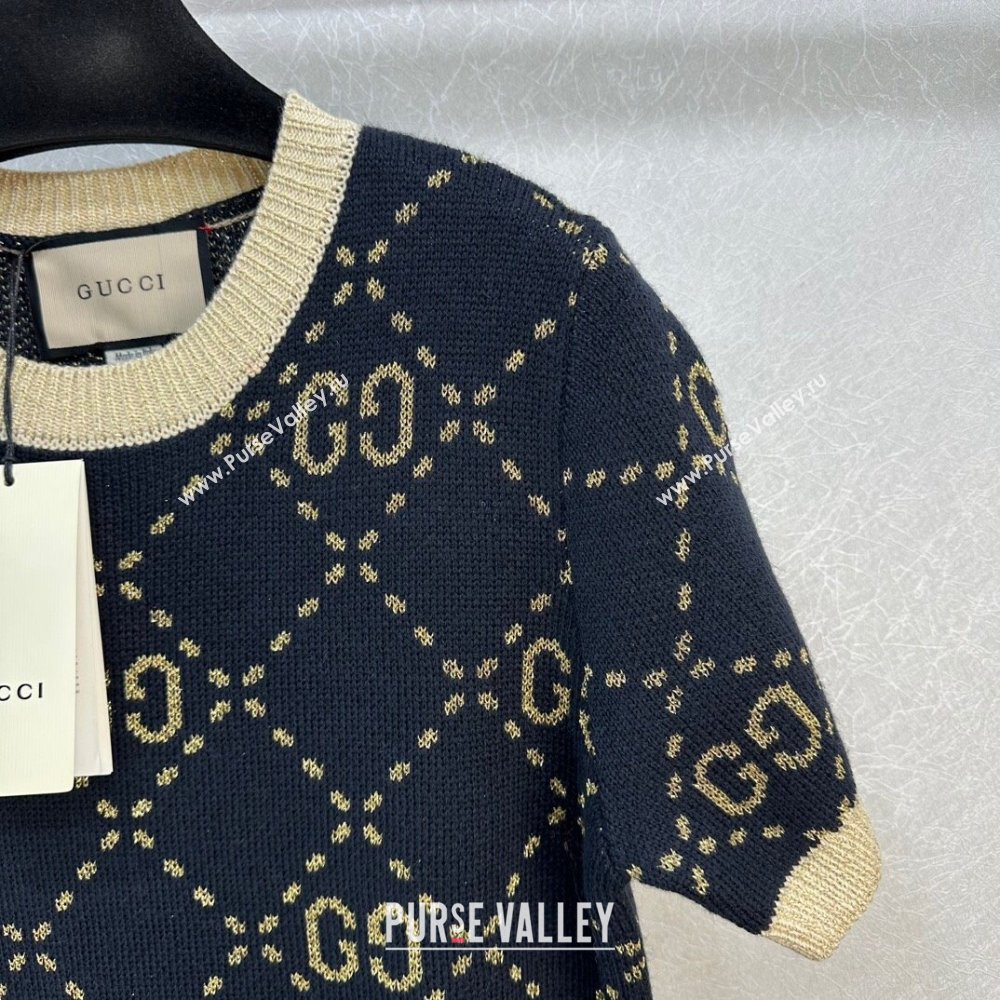 Gucci Wool Cashmere Dress G022733 Black 2024 (Q-24022733)