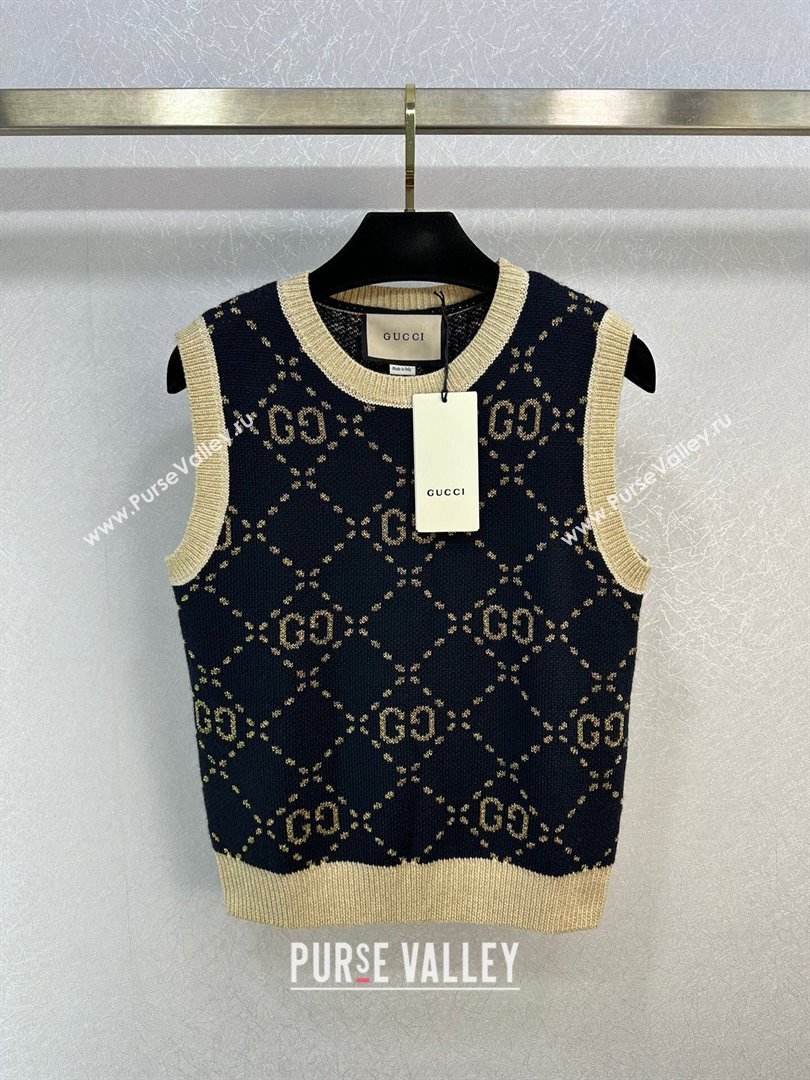 Gucci Wool Cashmere Vest G022735 Black 2024 (Q-24022735)