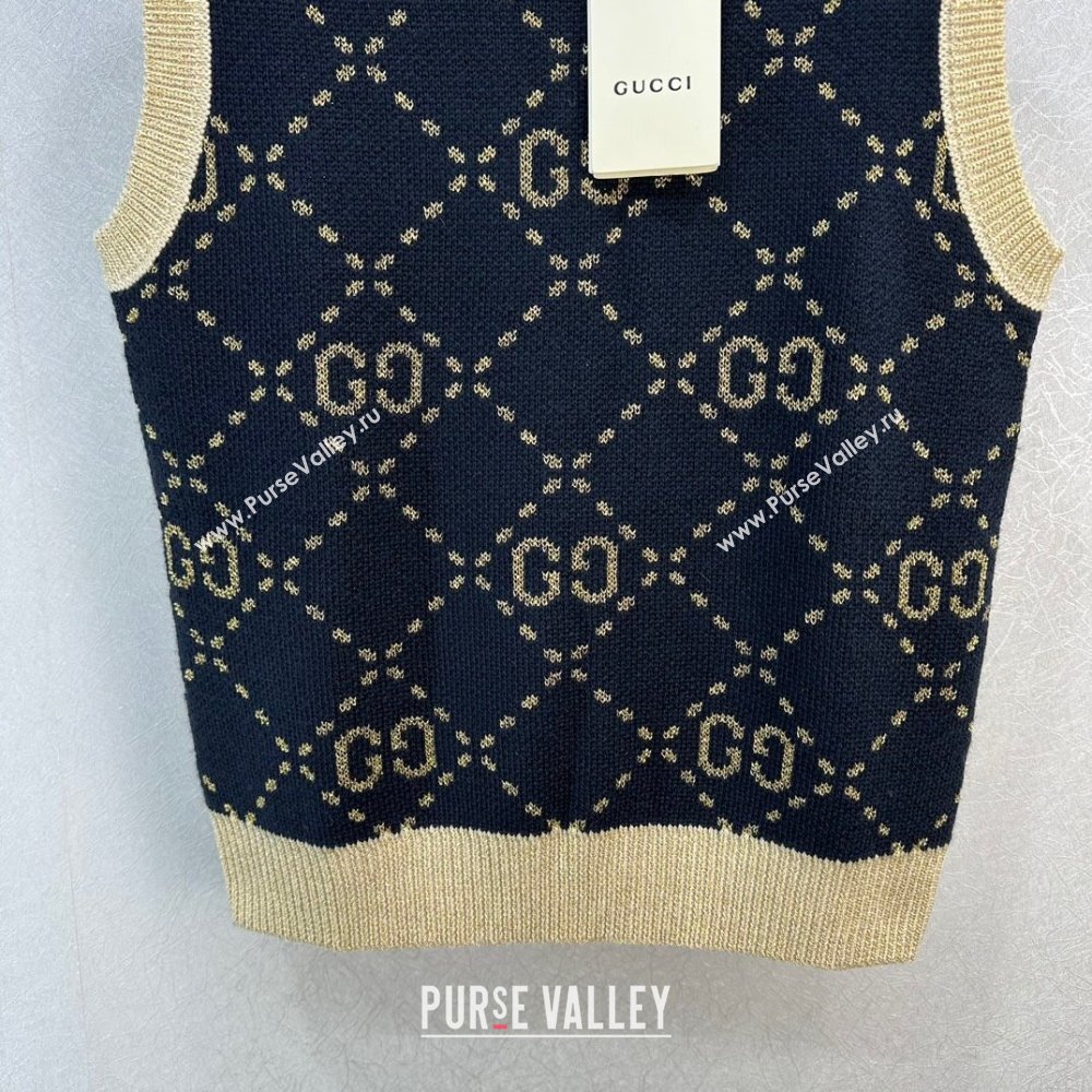 Gucci Wool Cashmere Vest G022735 Black 2024 (Q-24022735)
