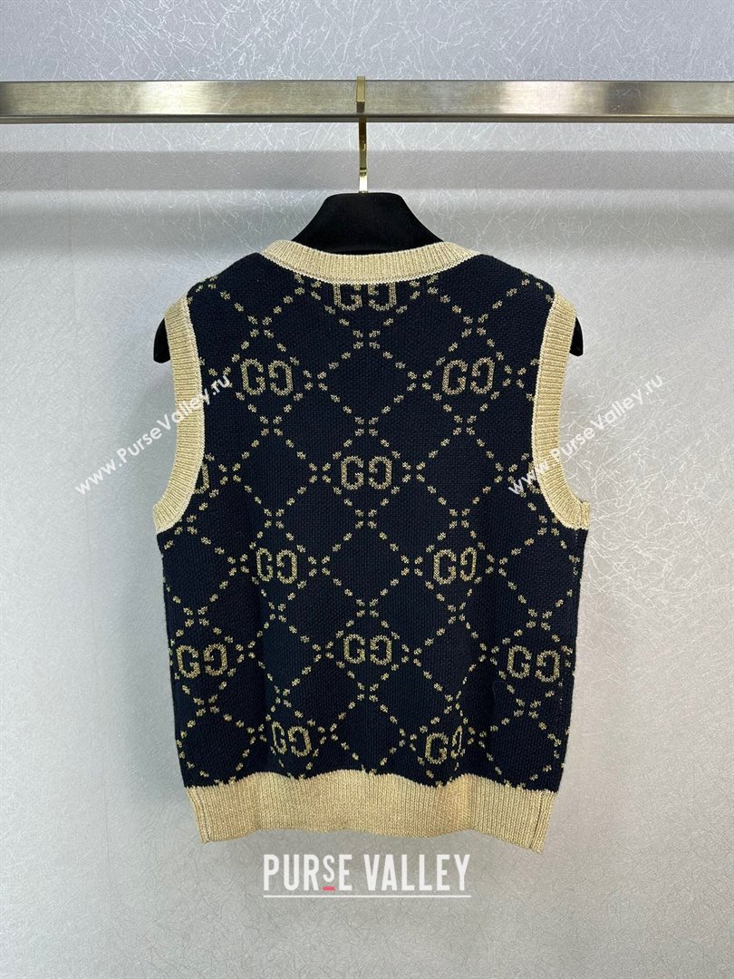 Gucci Wool Cashmere Vest G022735 Black 2024 (Q-24022735)
