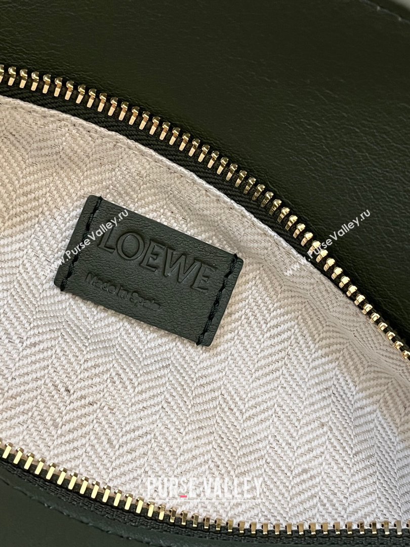 Loewe Small Puzzle Bag in Classic Calfskin 9311L Bottle Green 2023 TOP (KEKE-23122719)