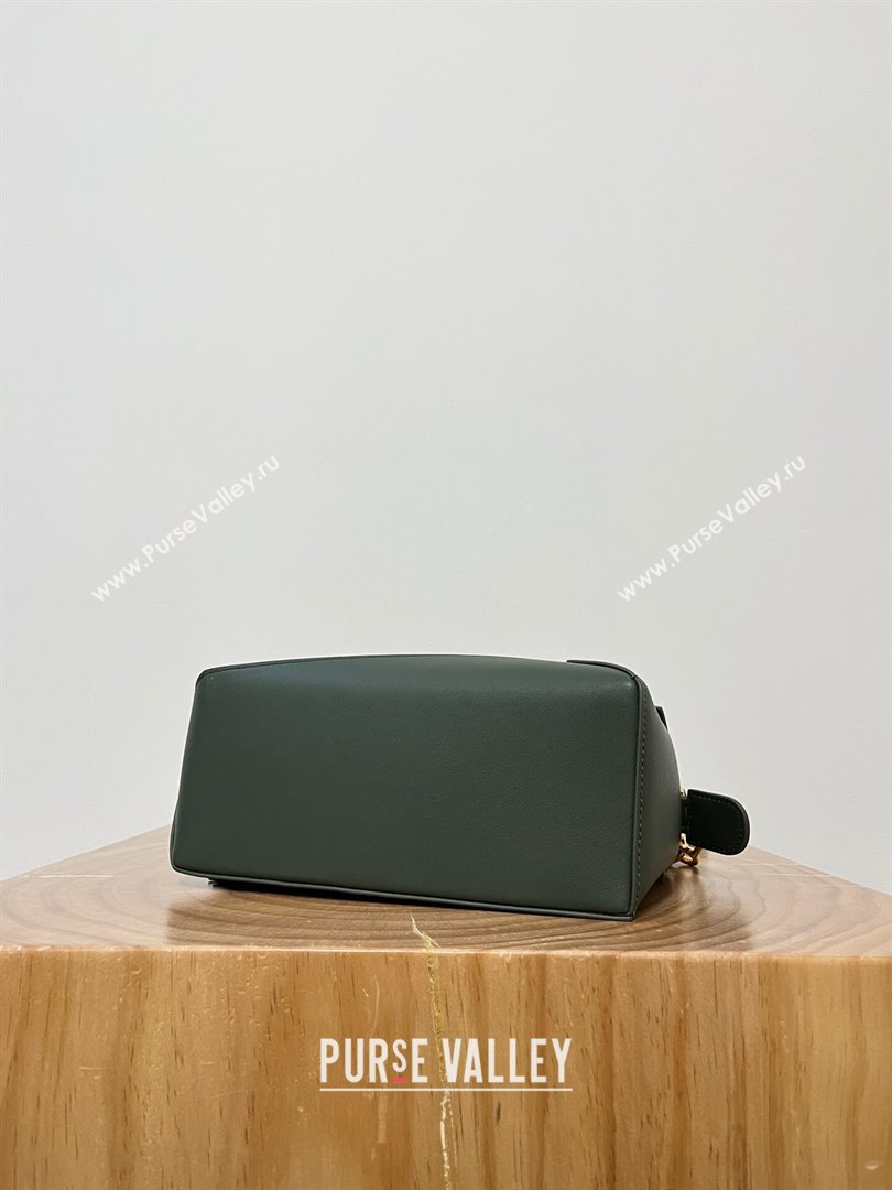 Loewe Small Puzzle Bag in Classic Calfskin 9311L Bottle Green 2023 TOP (KEKE-23122719)