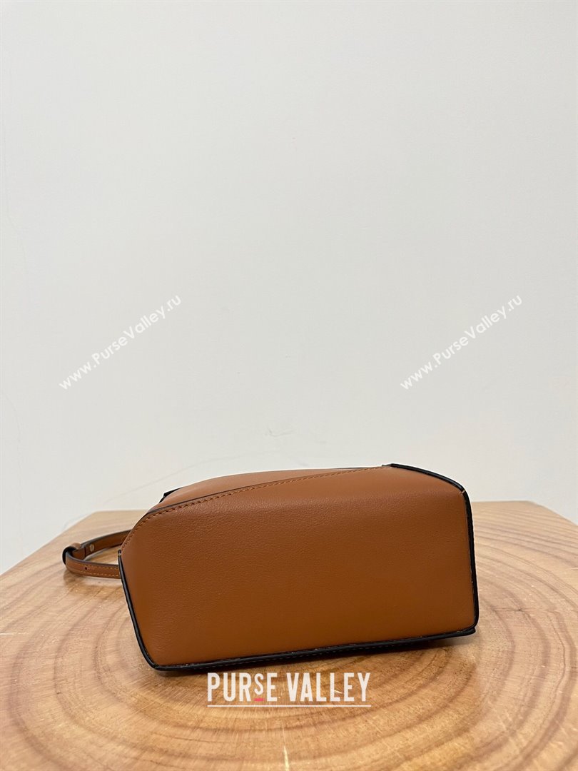 Loewe Mini Puzzle Bag in Classic Calfskin 9310L Caramel 2023 TOP (KEKE-23122722)