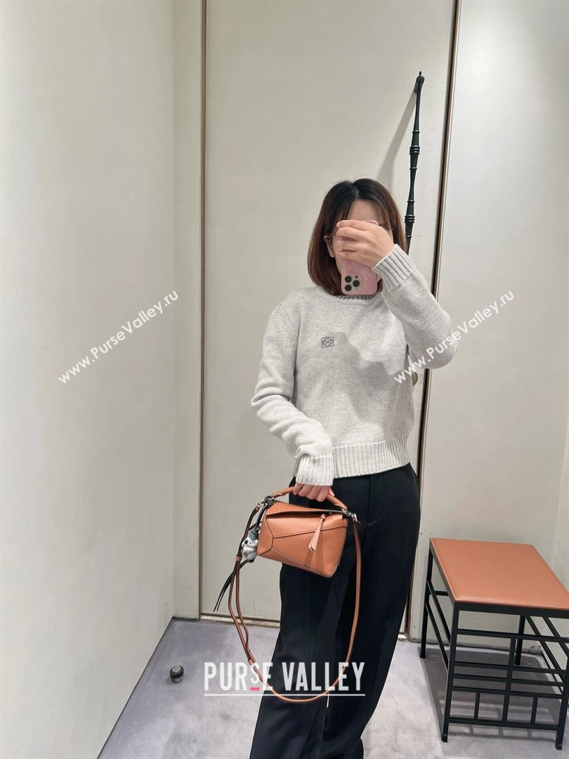 Loewe Mini Puzzle Bag in Classic Calfskin 9310L Caramel 2023 TOP (KEKE-23122722)