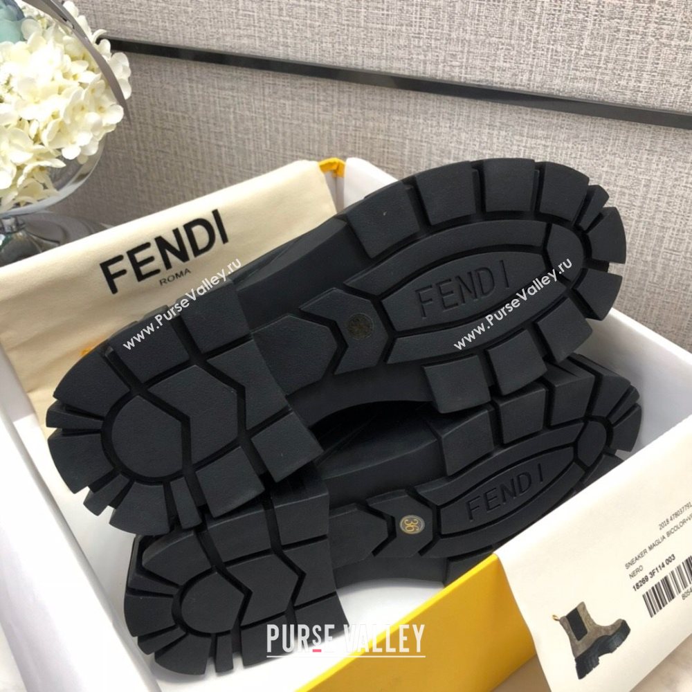 Fendi Calfskin Platform Short Boots Black 2020 (MD-20120402)