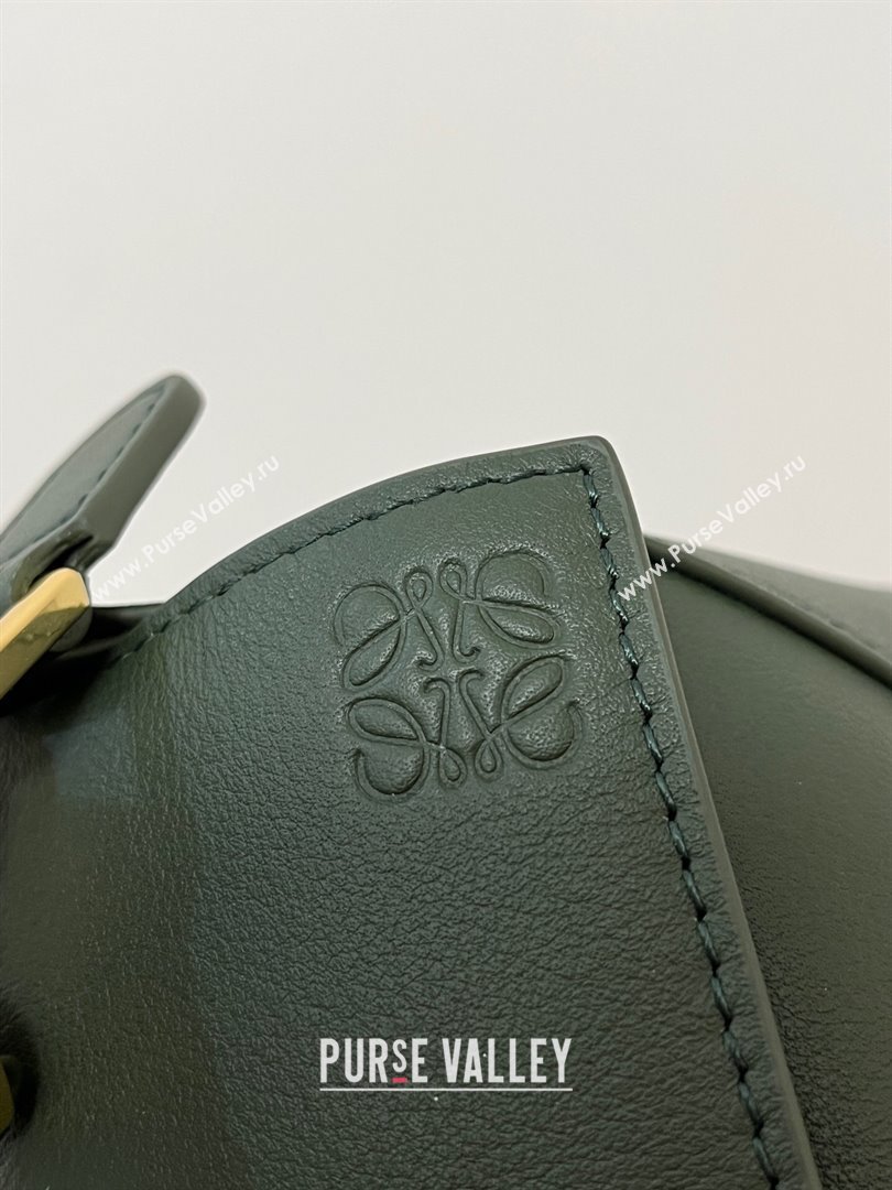 Loewe Mini Puzzle Bag in Classic Calfskin 9310L Bottle Green 2023 TOP (KEKE-23122725)