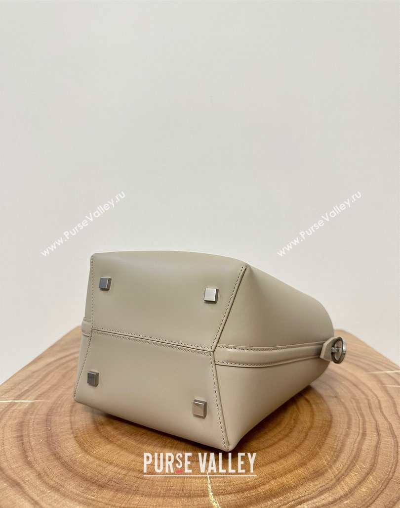 Saint Laurent Le 37 Small Bucket Bag in Shiny Leather 749036 Beige 2024 Top (CC-24060317)