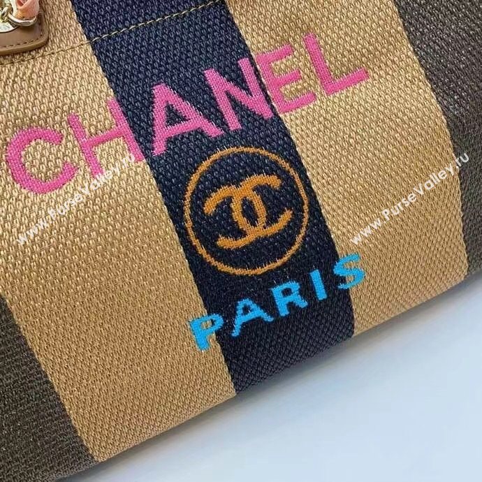 Chanel Deauville Large Shopping Bag A66941 Brown/Beige/Black 2021 02 (SM-21031607)