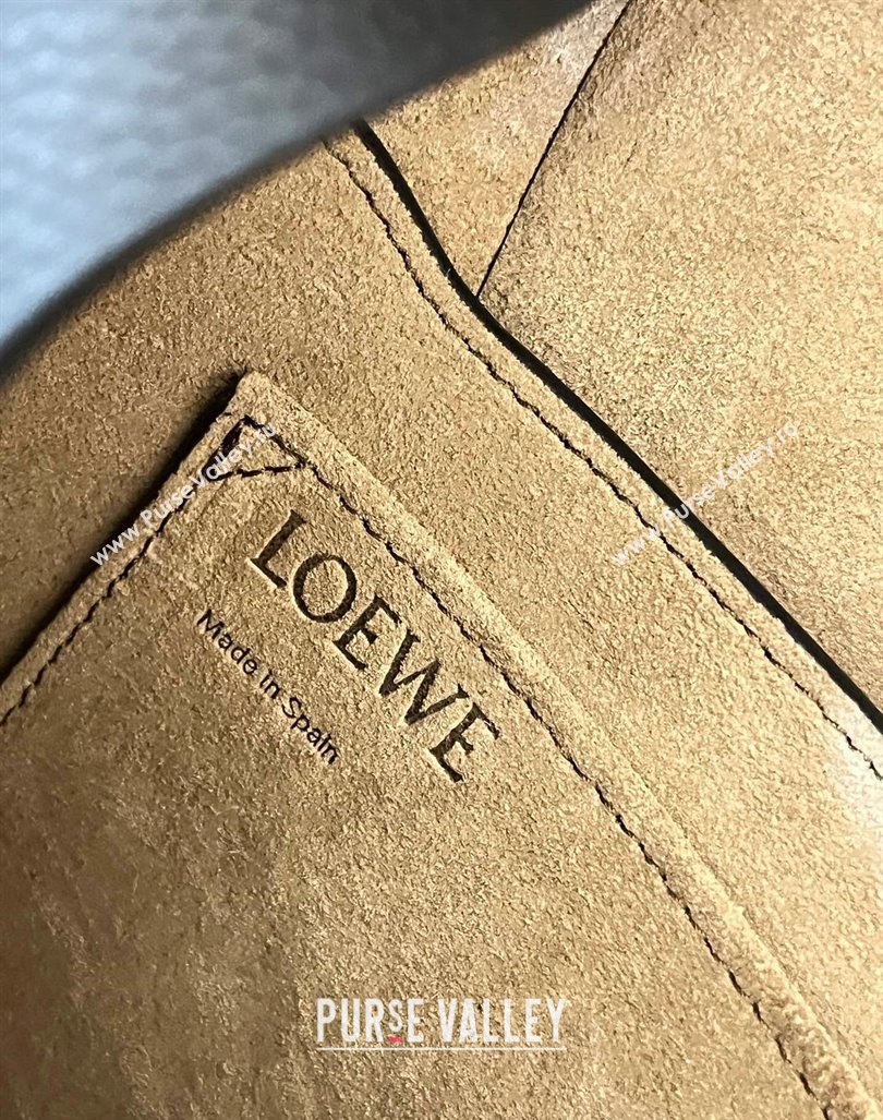 Loewe Small Gate Dual Bag in Grained Calfskin Black/Brown 2024 Top (KK-24060302)