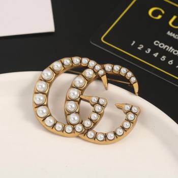 Gucci GG Brooch G111521 Gold 2023 (YF-23111521)