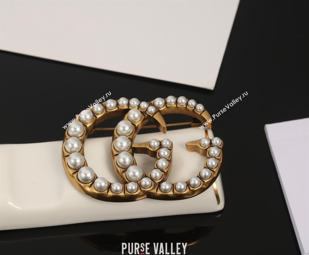 Gucci GG Brooch G111521 Gold 2023 (YF-23111521)