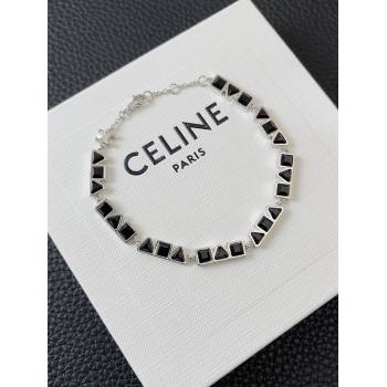 Celine Bracelet C042507 Black/Silver 2024 (YF-24042507)