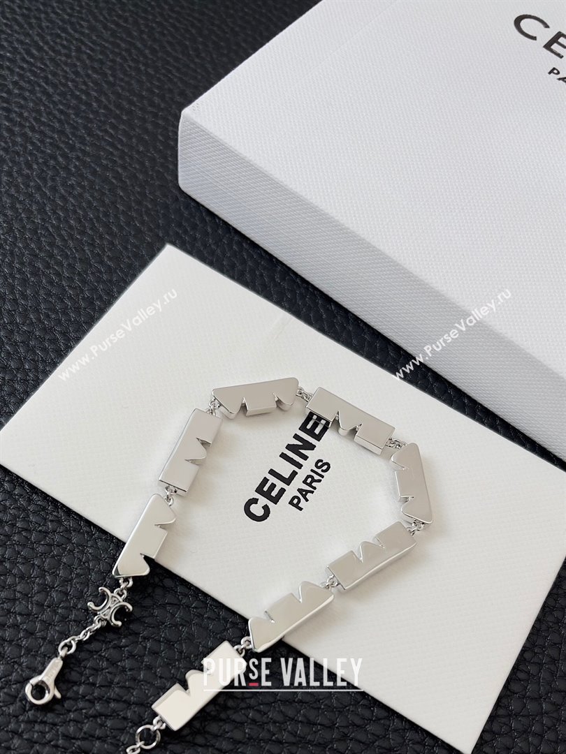 Celine Bracelet C042507 Black/Silver 2024 (YF-24042507)
