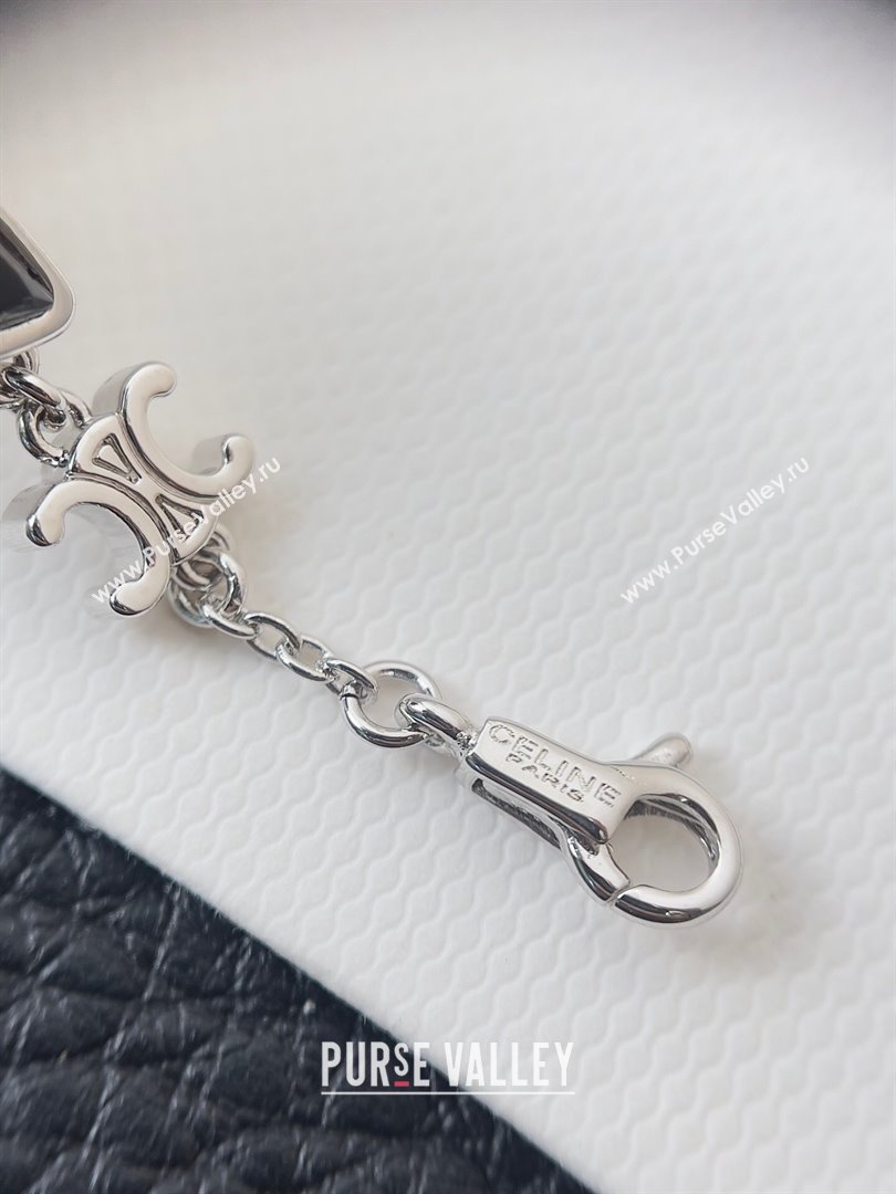 Celine Bracelet C042507 Black/Silver 2024 (YF-24042507)