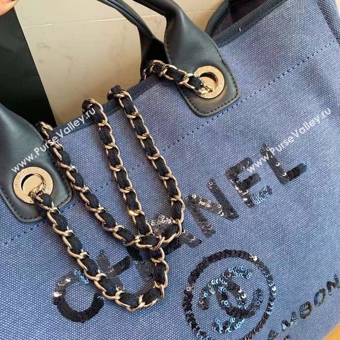 Chanel Deauville Large Shopping Bag A66941 Denim Blue 2021 08 (SM-21031614)