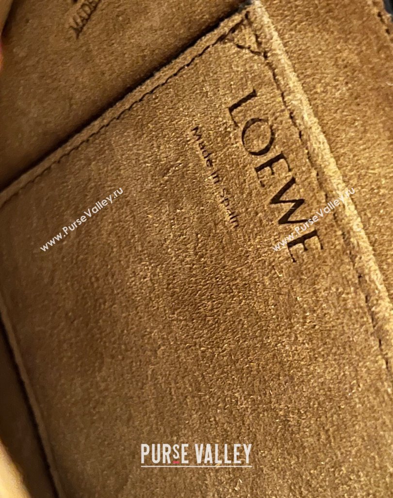 Loewe Small Gate Dual Bag in Soft Calfskin and Jacquard Strap Sand 2024 Top (KK-24060311)