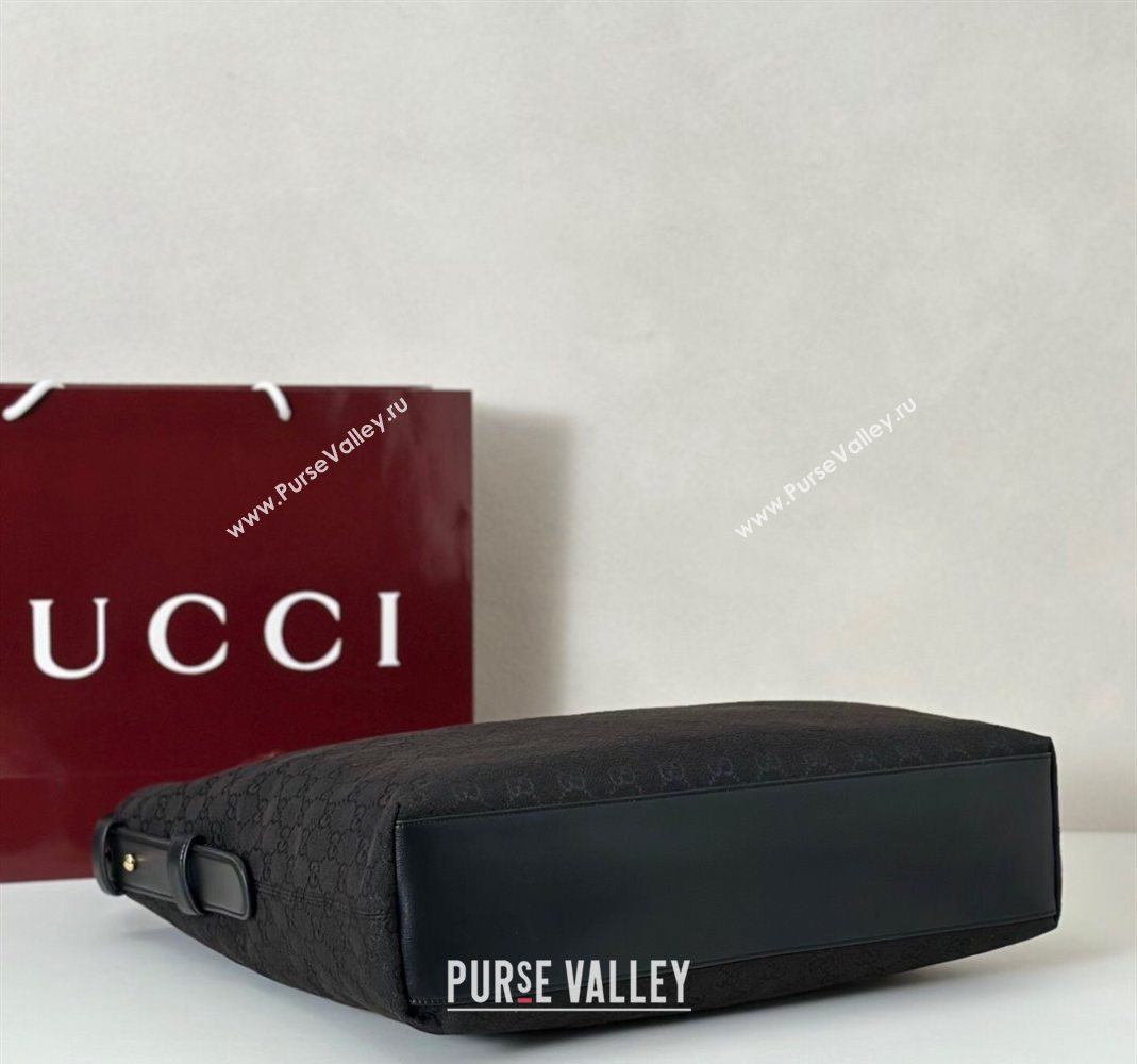 Gucci Beatrix GG Canvas large tote bag Black 2025 850546 (DLH-251124102)