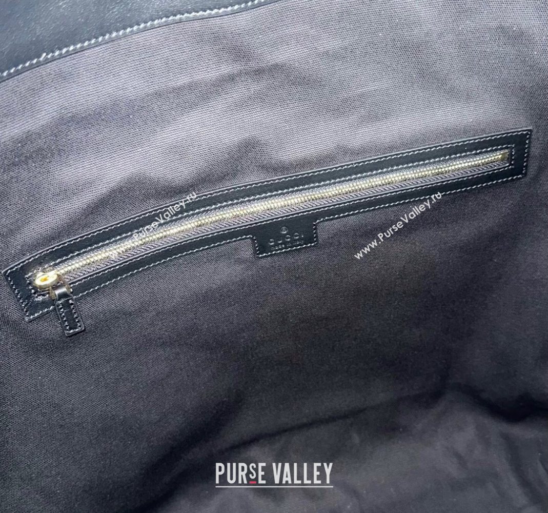 Gucci Beatrix GG Canvas large tote bag Black 2025 850546 (DLH-251124102)