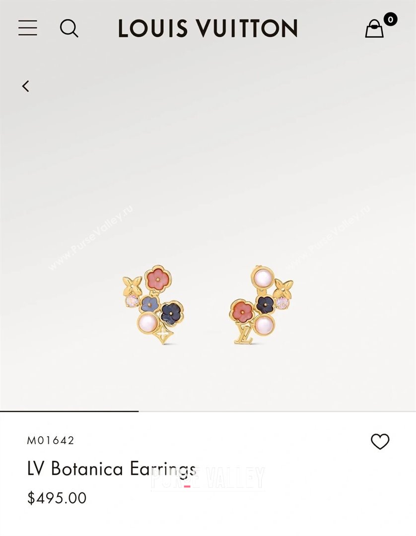 Louis Vuitton LV Botanica Earrings LV042511 2024 (YF-24042511)