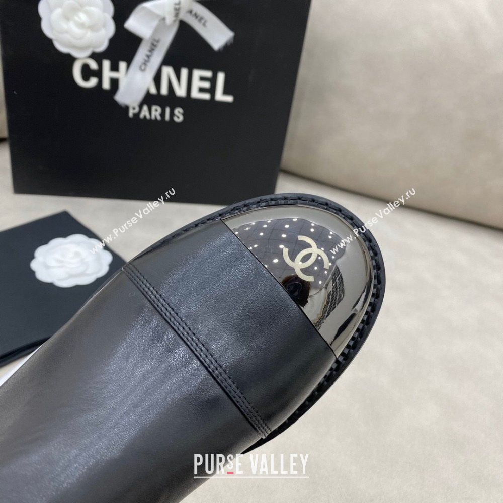 Chanel Calfskin Short Boots 405 Black/Silver 2020 (DLY-20120431)