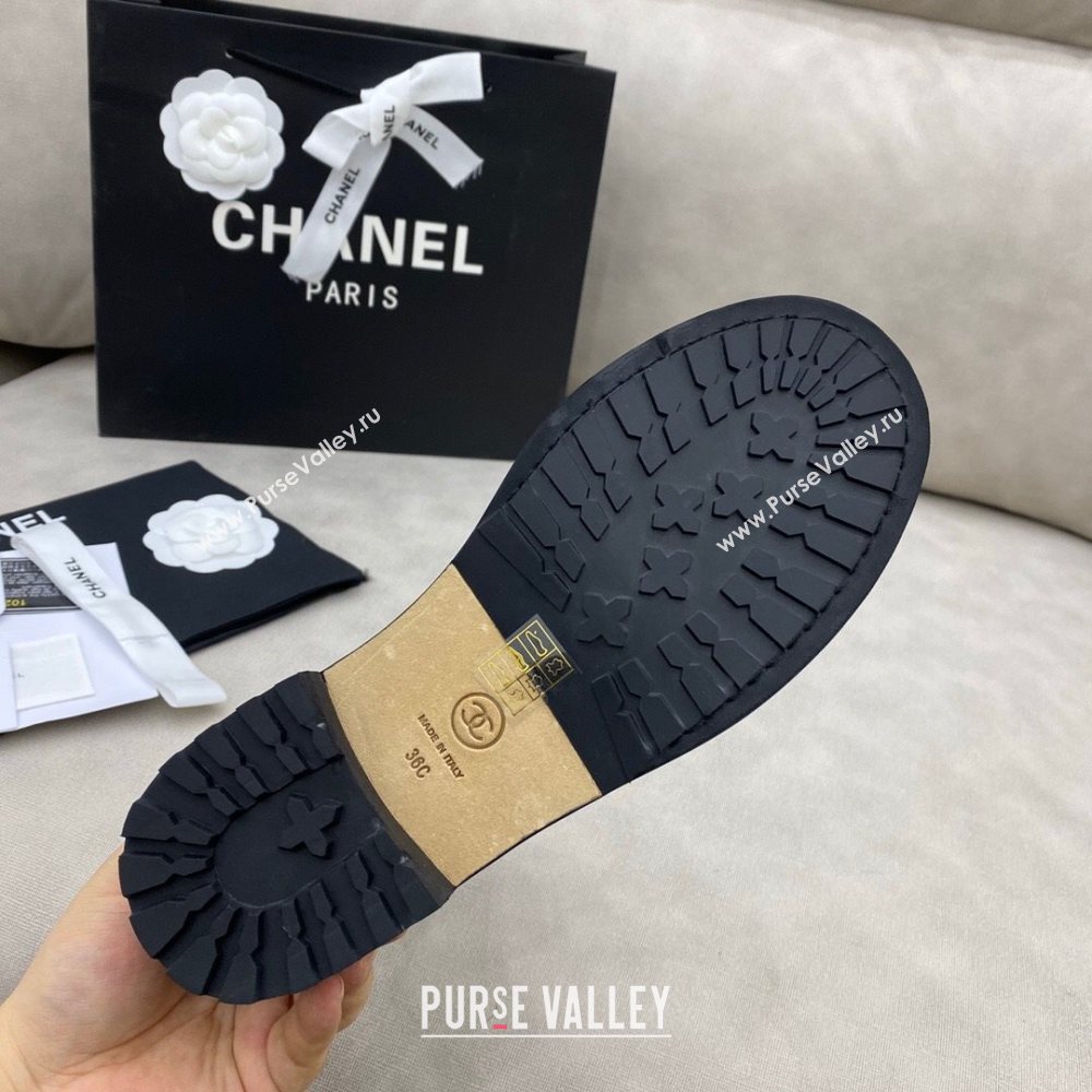Chanel Calfskin Short Boots 405 Black/Silver 2020 (DLY-20120431)