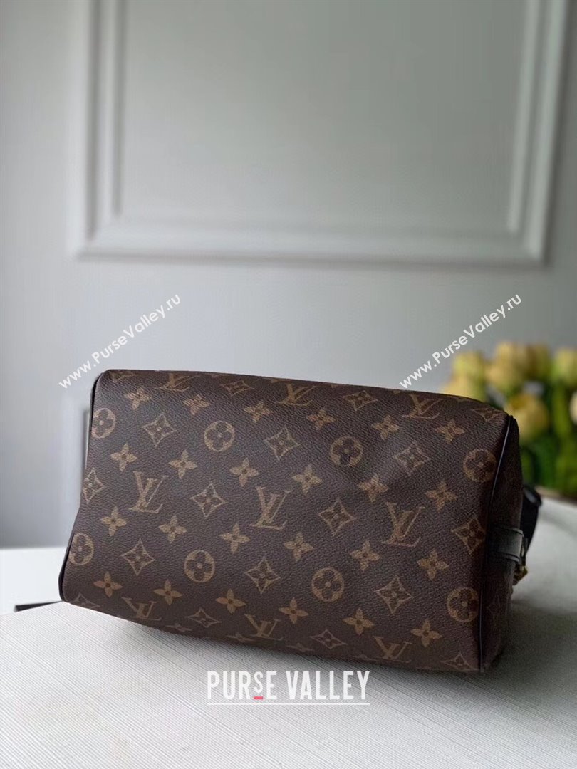 Louis Vuitton Speedy 25 Monogram Canvas Top Handle Bag M48285 Black 2020 (KI-20122901)